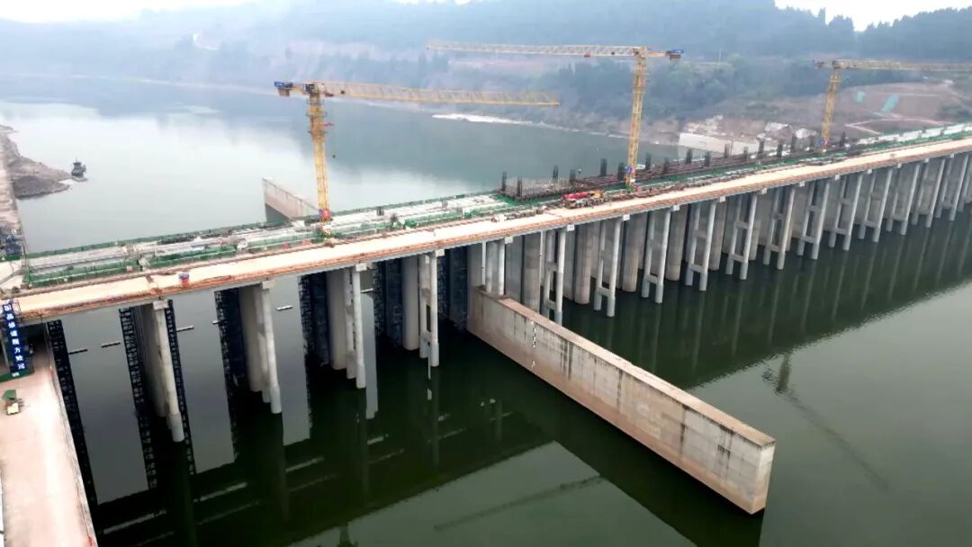 【新年新愿 · 渠向2026】渠江风洞子航运工程：开年就冲刺 加快建设进度